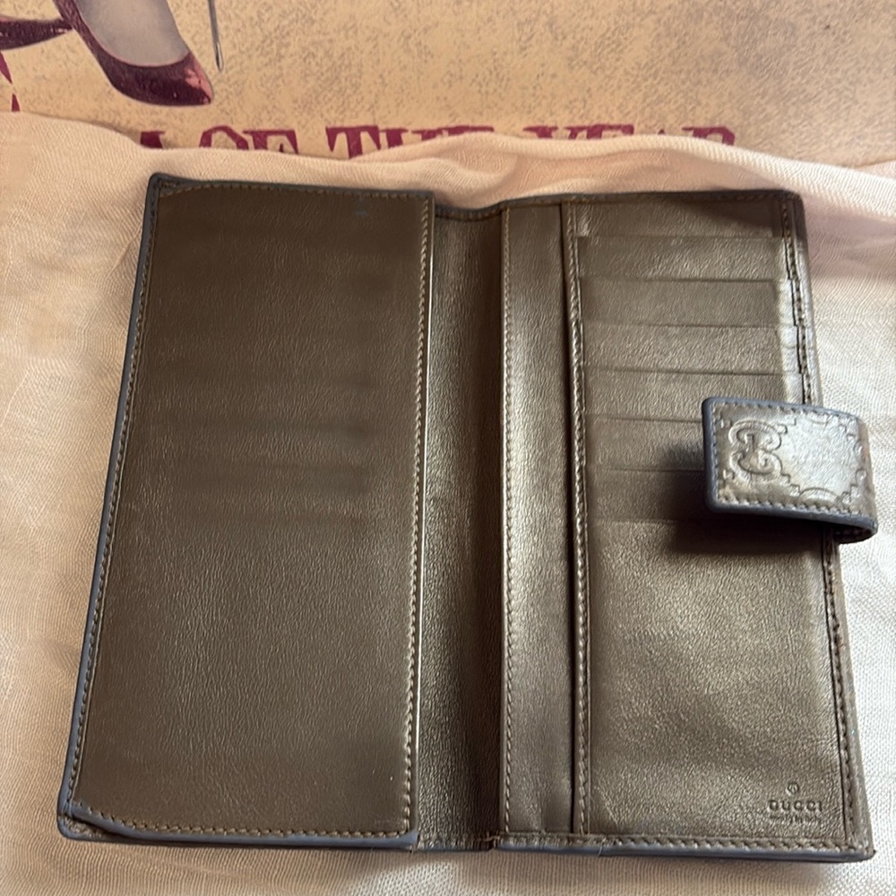 Gucci Guccissima gray leather Wallet - Picture 3 of 10